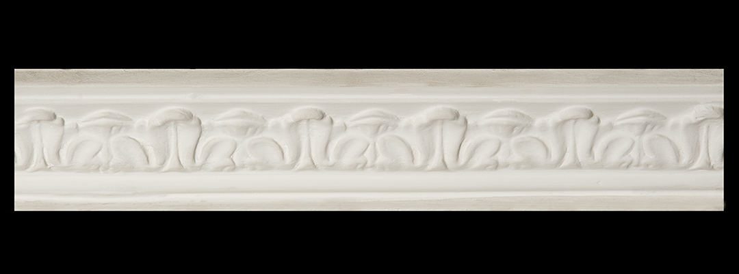 Decorative White Molded Border